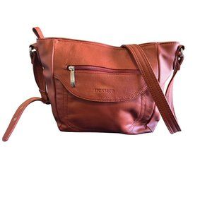 Stone wear Brown Crossbody adjustable strap Handbag